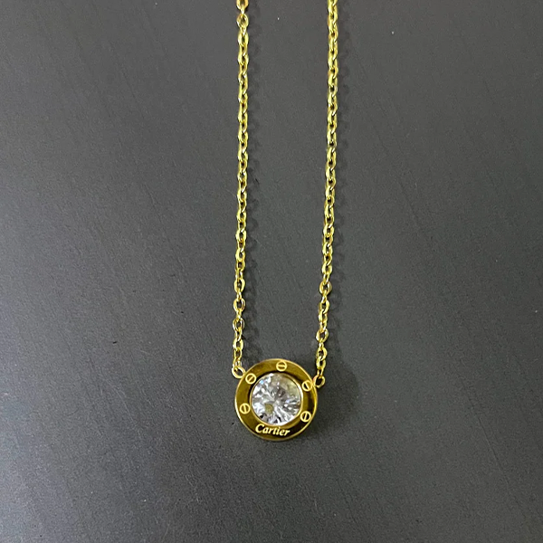 Stainless Steel Stone Necklace
