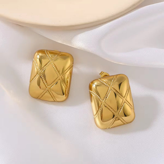 Gold Plated Stylish Earrings