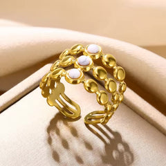 Turkish White Ring ( Adjustable)