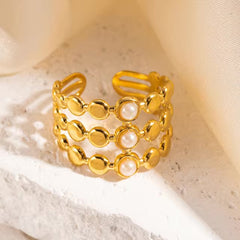 Turkish White Ring ( Adjustable)
