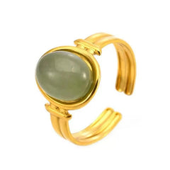 Natural Stone Adjustable Ring