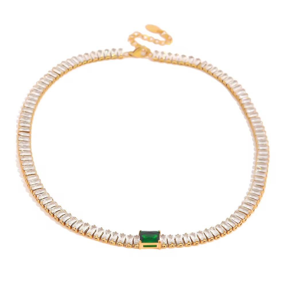 Green Emerald Chokar Necklace