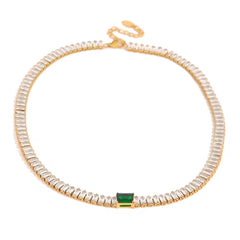 Green Emerald Chokar Necklace