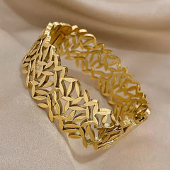 Leaf Wide Bangle