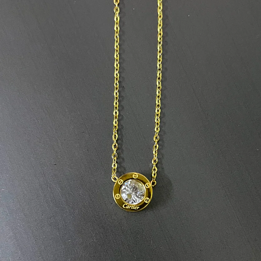 Stainless Steel Stone Necklace