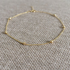 Minimilistic Balls Anklet