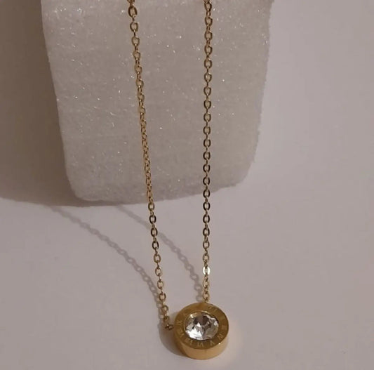 Stainless Steel Stone Necklace