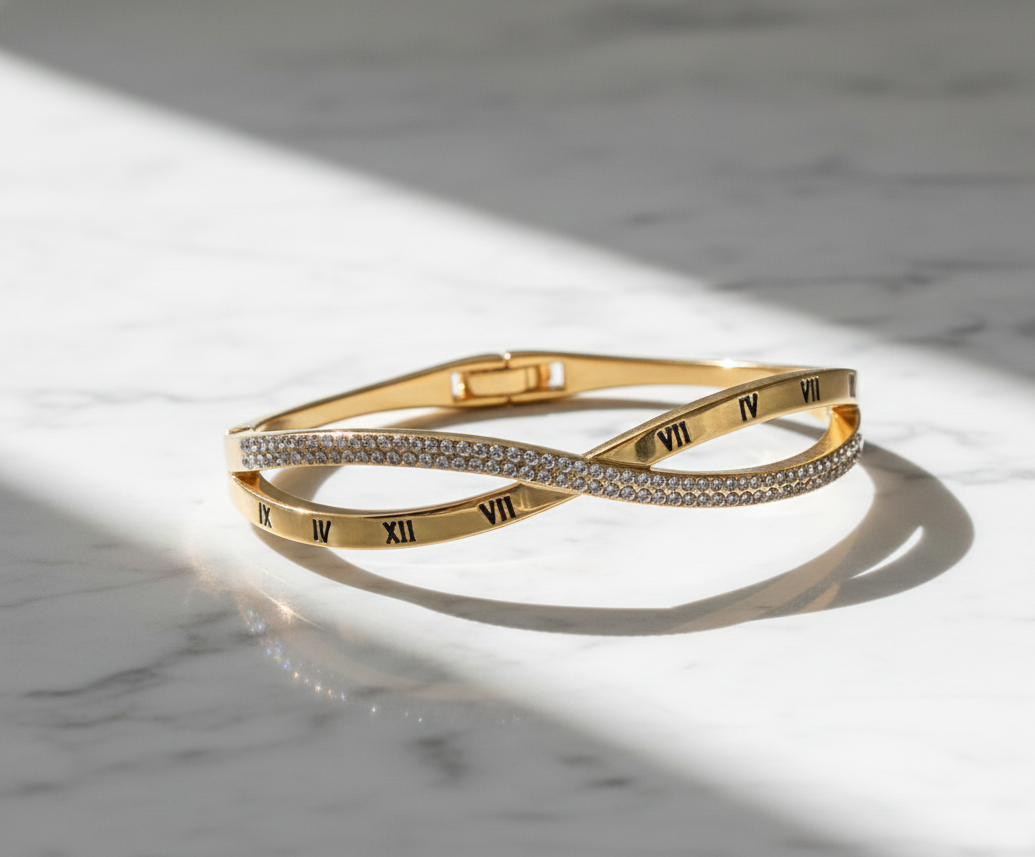 Roman Crossover Hand Bracelet