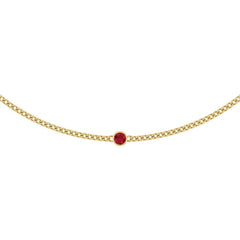 Ruby Curb Necklace