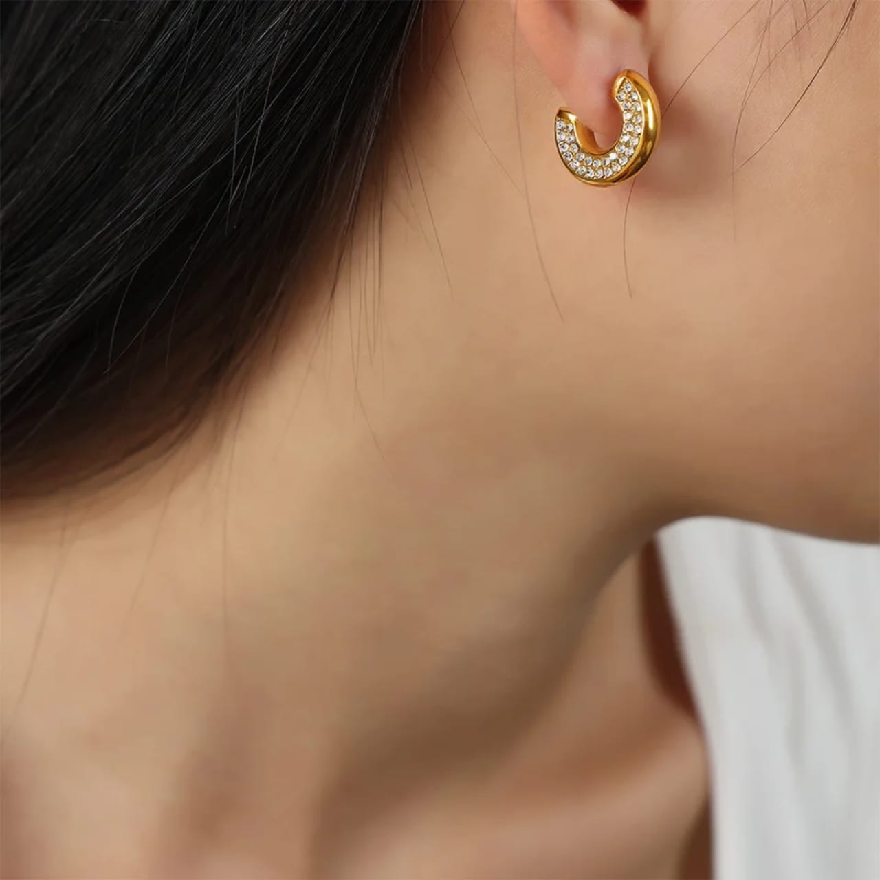 Glint Mini CZ Hoop