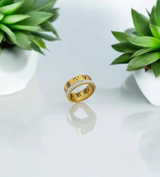 Roman Rhinestone Ring