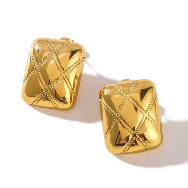 Gold Plated Stylish Earrings