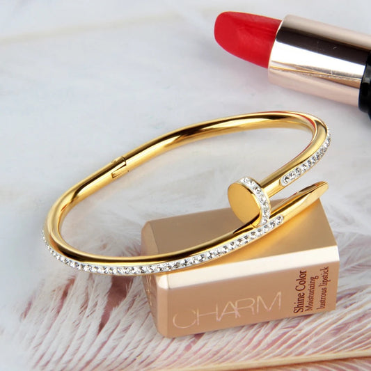 Nail Bangle Stainless Steel