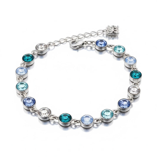 Silver Plated Tennis Sparkling Bracelet