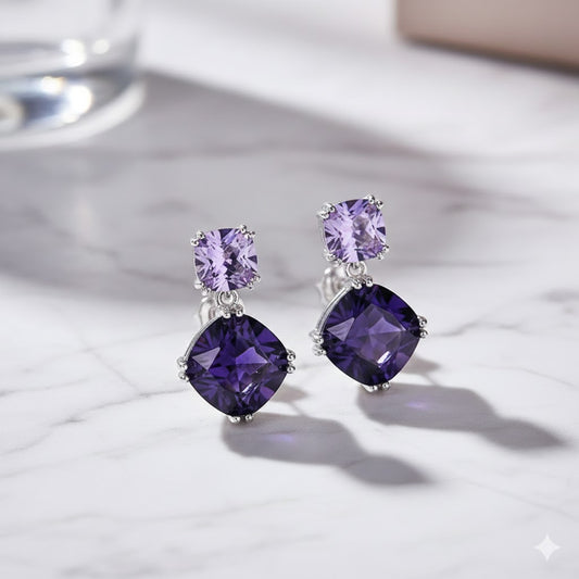 Rectangle Cushion Earrings